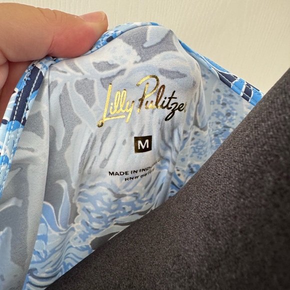 NWT Lilly Pulitzer Sz M Talli Maxi Bonaire Blue Coastal Dress - Picture 8 of 11